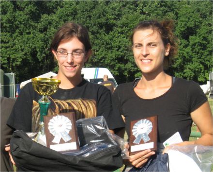 Elodie et Sabrina, 1ère et seconde de 60 km club de Bouzy 2010.