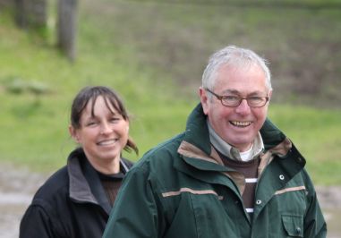 Sylvie Reuillard, organistrice et Claude Feret, Président de Jury.