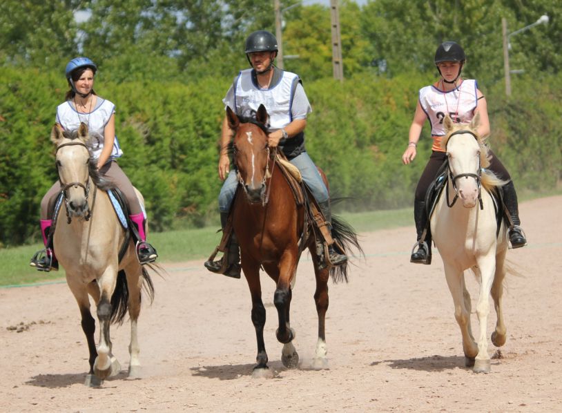 Les Ecuries des Couleurs : Roxane Reuillard avec Moonlight Melba, Frederic Reuillard avec Quibis Apache, Perrine Coue Goudou avec Malice